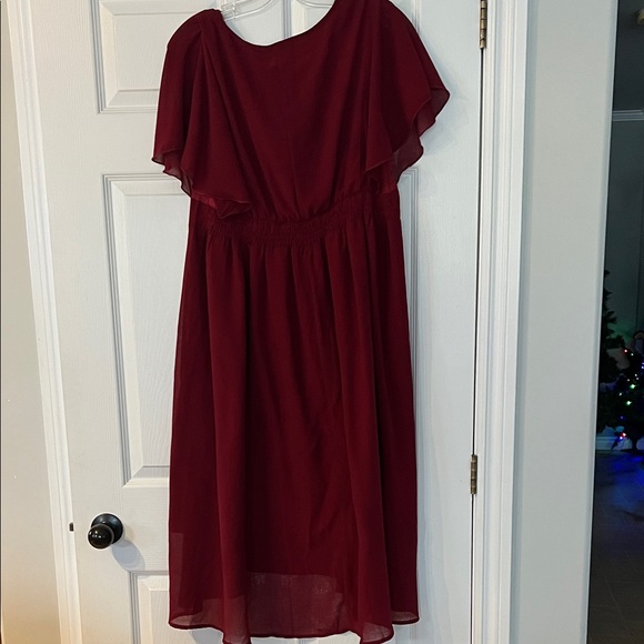 BloomChic Deep Red Maxi Dress - Picture 4 of 4